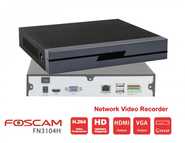 Foscam NVR FN3104H - Grabador cámaras - Imagen 2